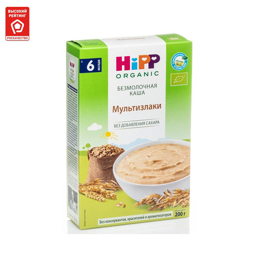 

Каша безмолочная HiPP Мультизлаковая с 6 мес. 200 г, Мультизлаковая
