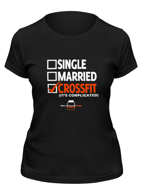 фото Футболка женская printio фитпит.рф - спортивное питание черная 2xl