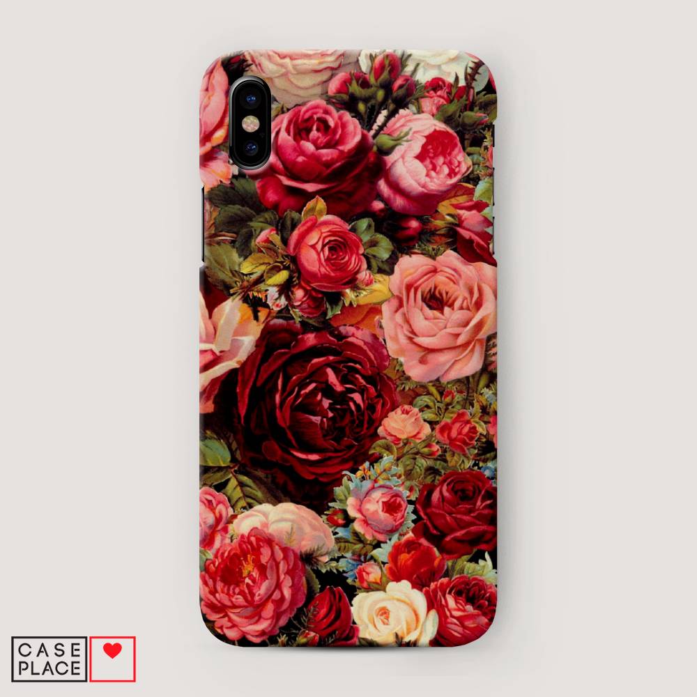 

Пластиковый чехол "Розы винтажные" на Apple iPhone XS Max (10S Max), 11920-6