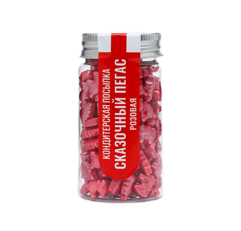 

Кондитерская посыпка Сказочный пегас, розовая, 50 г