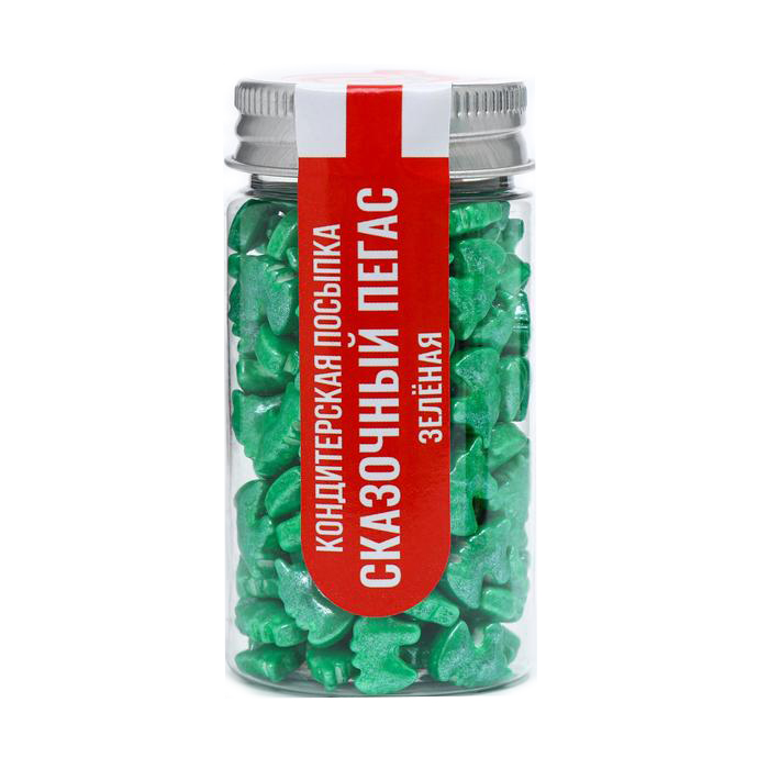 

Кондитерская посыпка Сказочный пегас, зелёная, 50 г