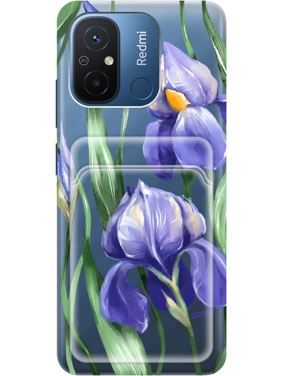 

Силиконовый чехол на Xiaomi Redmi 12C с рисунком "Amazing Irises" прозрачный, Прозрачный;белый;синий, 20011971