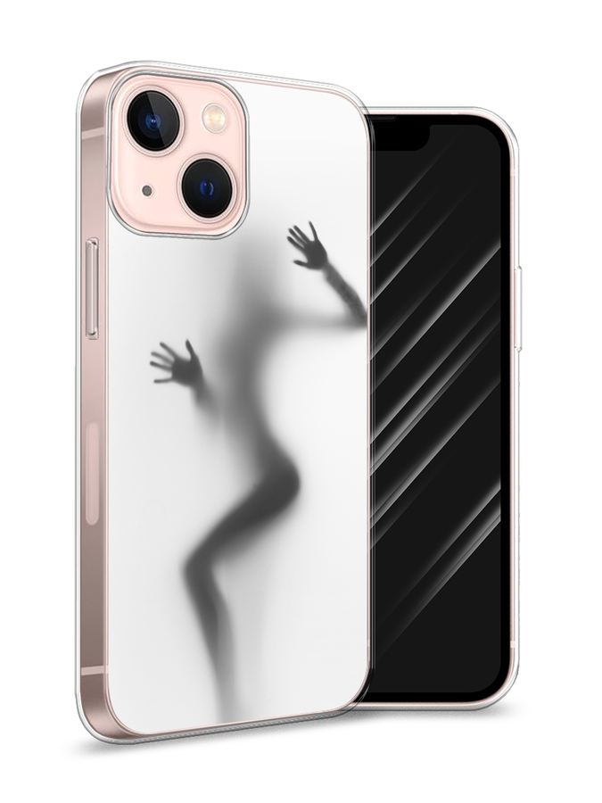 

Чехол Awog на Apple iPhone 13 mini / Айфон 13 mini "Девушка в душе", Разноцветный, 14150-7