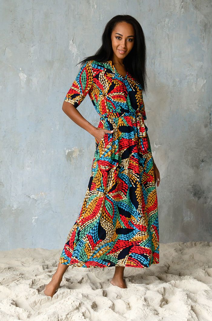 Платье женское Mia-Mia 16447 Dominica разноцветное XL