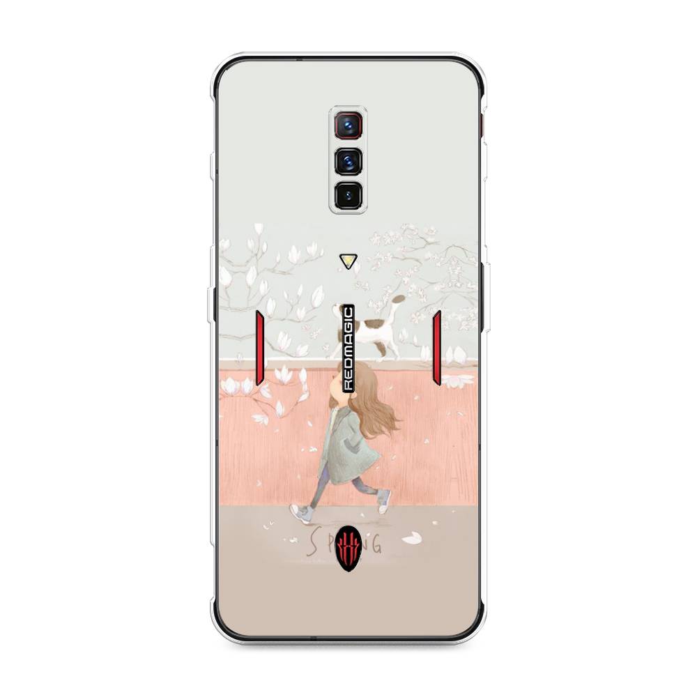 

Чехол Awog на ZTE Nubia Red Magic 6 / ЗТЕ Нубиа Ред Мэджик 6 "Девочка-весна", Разноцветный, 135150-7