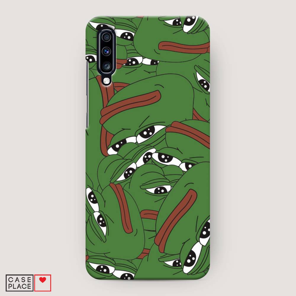 

Пластиковый чехол "Печальный frog" на Samsung Galaxy A70, 28120-7