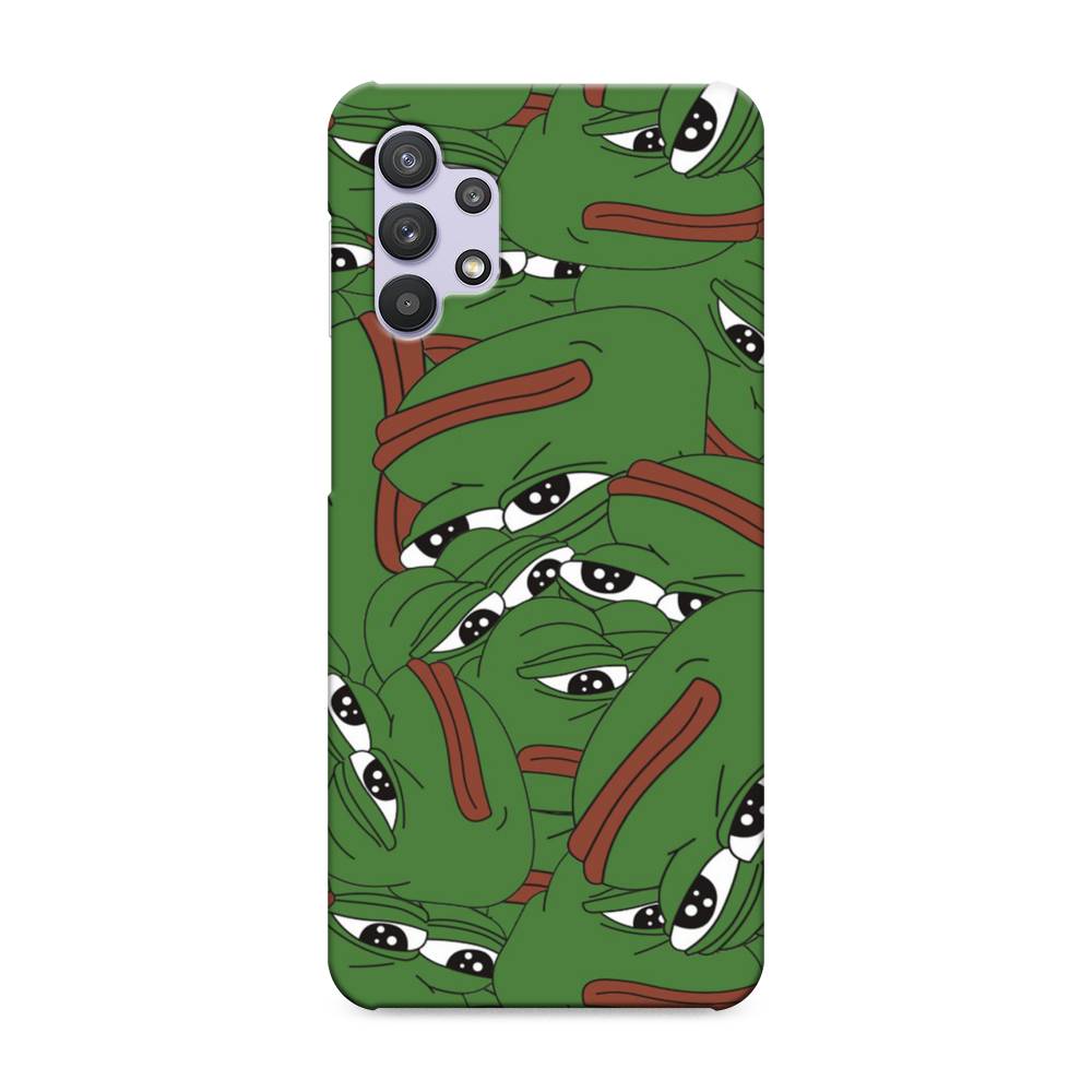 

Пластиковый чехол "Печальный frog" на Samsung Galaxy A32, 2102020-7