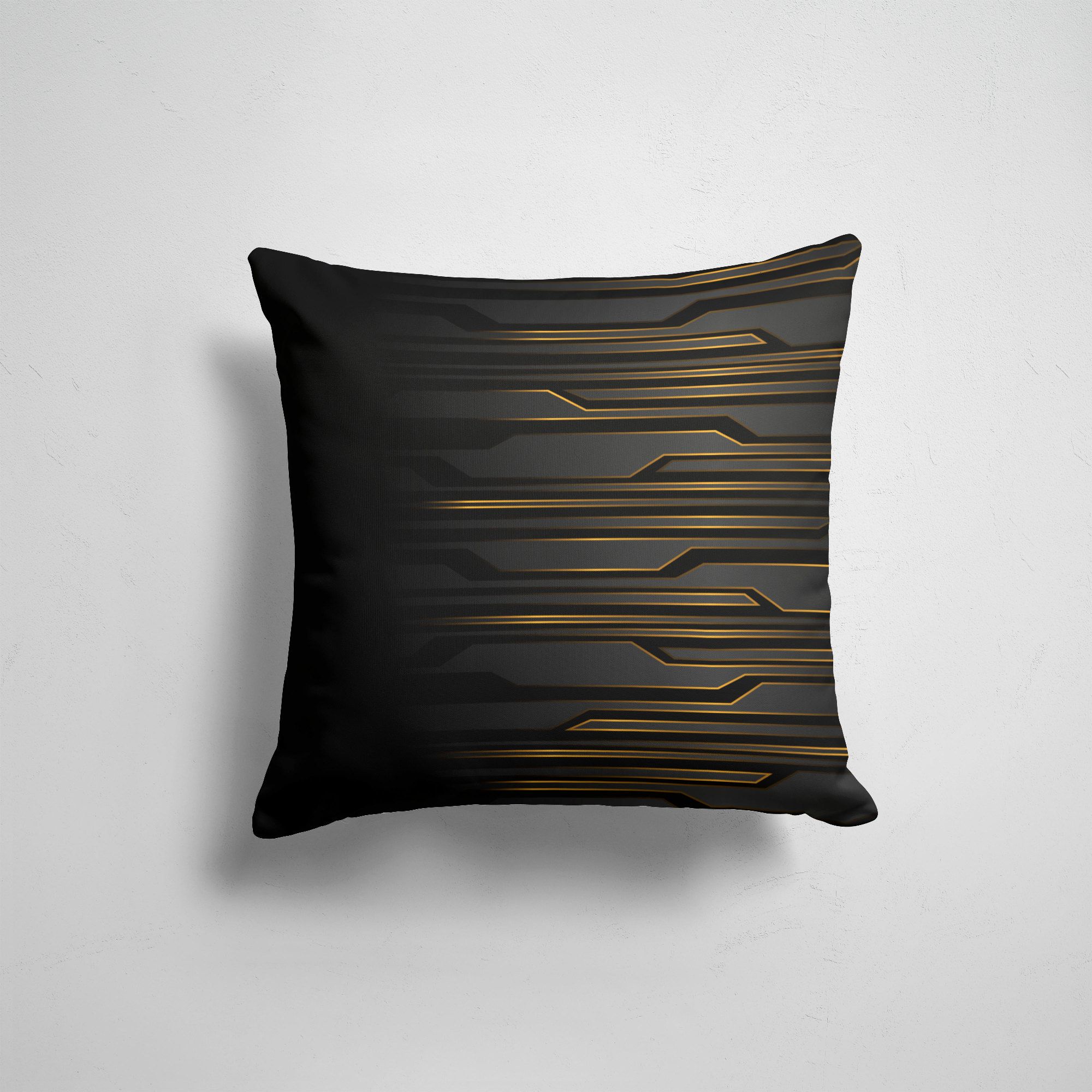 

Подушка декоративная 45х45см Тренды Геометрия Futuristic technology lines, Разноцветный