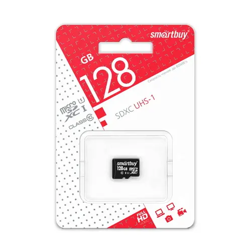 Карта памяти SmartBuy Micro SDXC 128Гб (SB128GBSDCL1000)