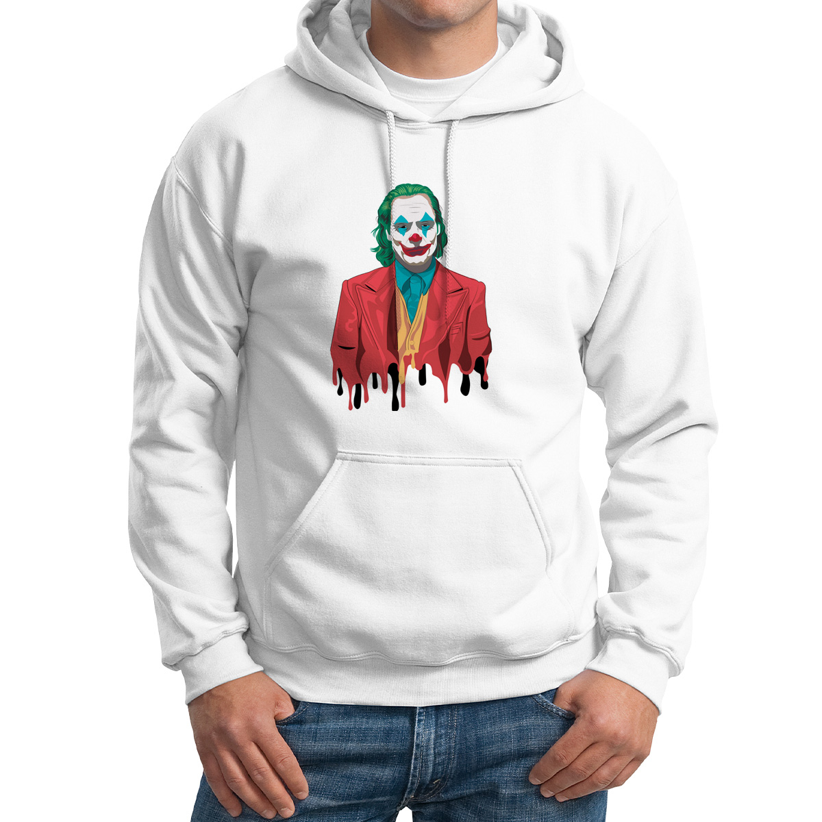 

Худи унисекс CoolPodarok Кино.Джокер белое 48 RU, M0501691
