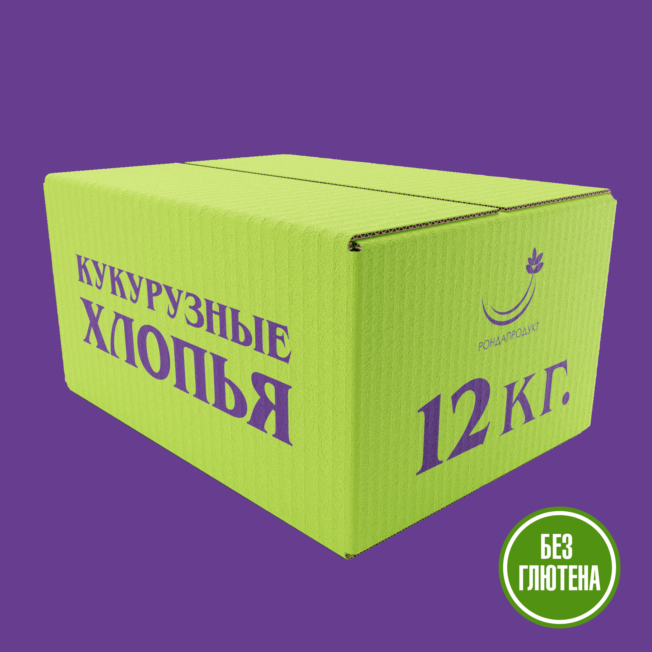 Кукурузные хлопья Рондапродукт не требующие варки, 12 кг