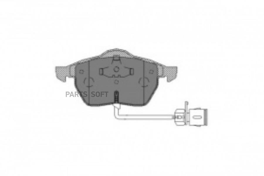 

колод. торм.задн. AUDI A6 -97/A3 1.8T 98-03/VW G4 1.9D/1.8T/ 1шт