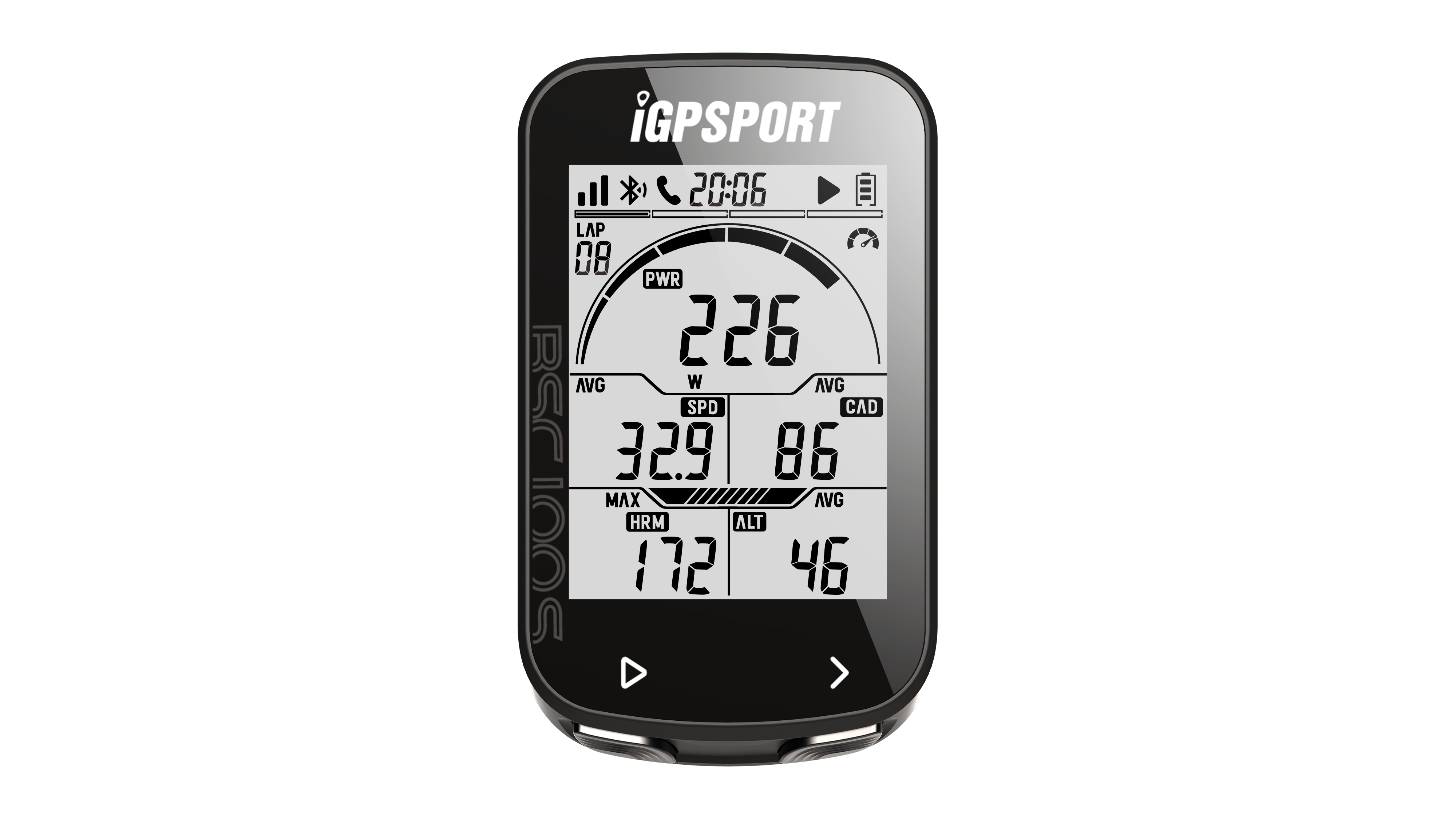 Беспроводной GPS велокомпьютер iGPSPORT BSC100S, черный