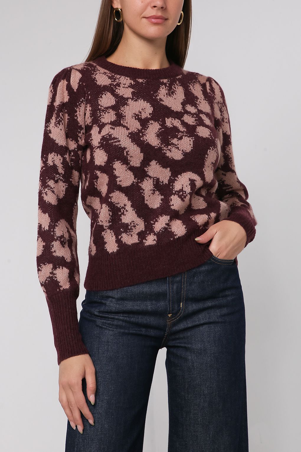 

Джемпер женский Vero Moda 10249180 бордовый L, 10249180