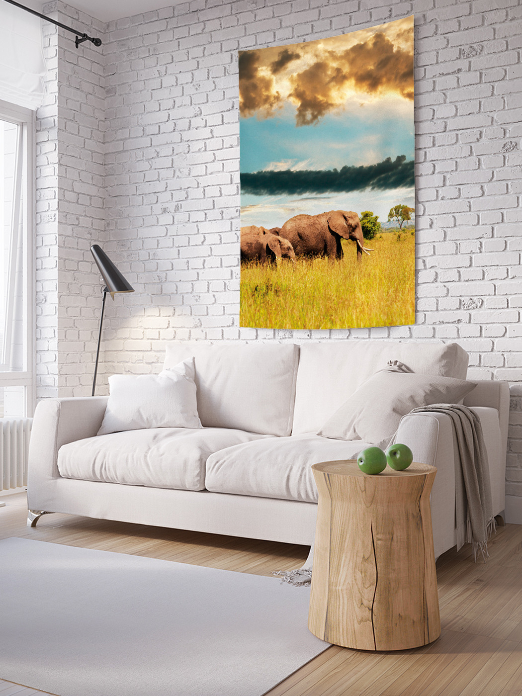 

Вертикальное фотопанно на стену JoyArty Путешествие слонов 100x150 см, Путешествие слонов