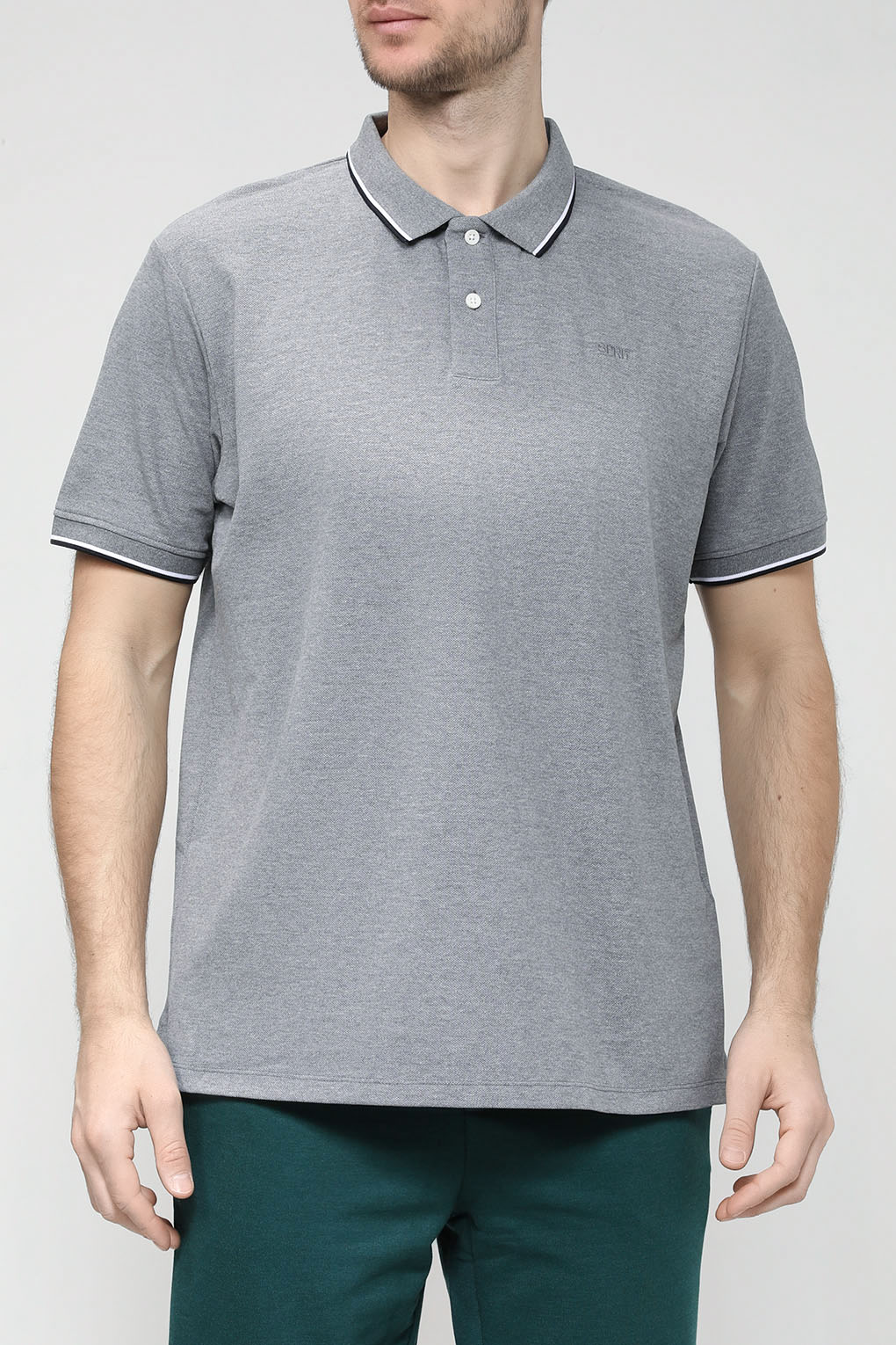 

Футболка мужская Esprit Casual 023EE2K316 серая L, Серый, 023EE2K316