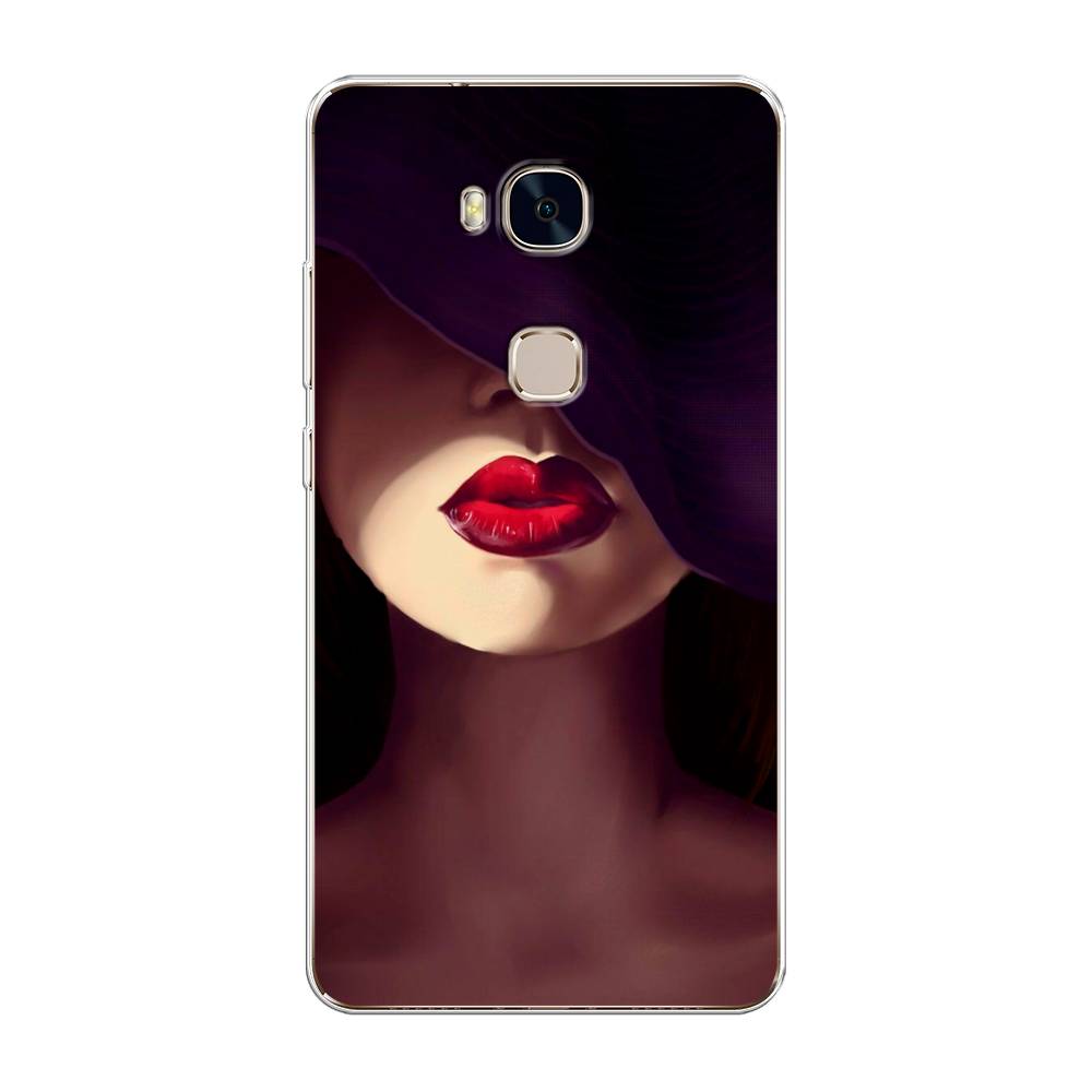 фото Чехол awog "красные губы" для honor 5x