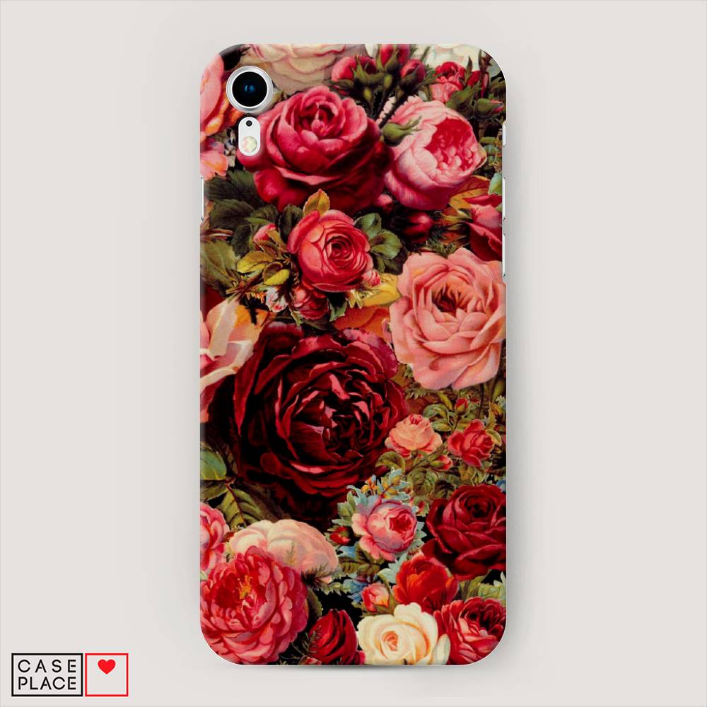 

Пластиковый чехол "Розы винтажные" на Apple iPhone XR (10R), 12020-6