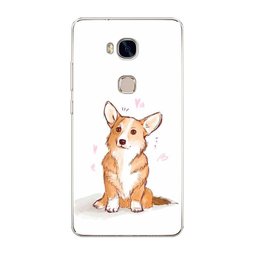 

Чехол Awog на Honor 5X "Корги любовь", Разноцветный, 60550-1