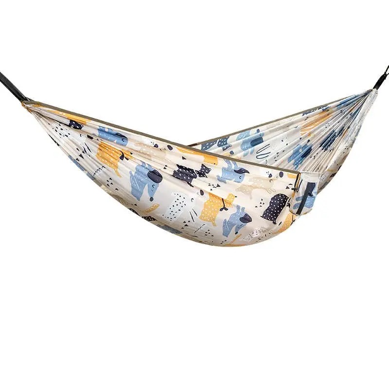 фото Гамак naturehike 2022 dc-c03-leaf-printing parent-child hammock double-happy cute pet