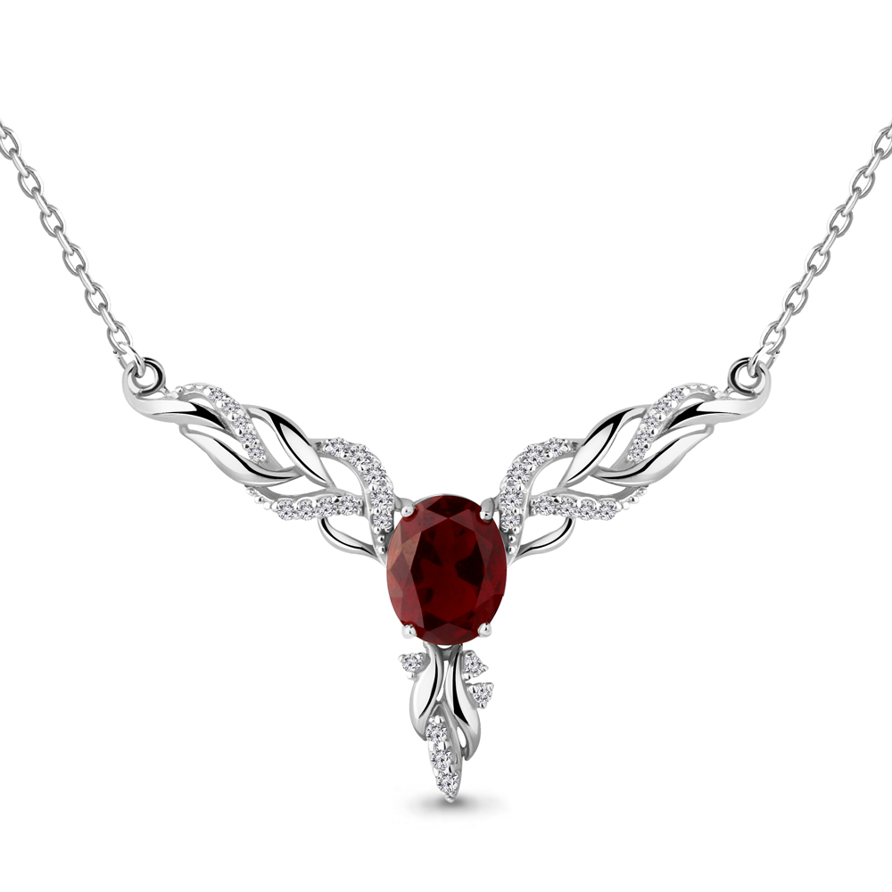 

Колье из серебра с топазом, фианитом 50 см Aquamarine 7354785А_925_р, 7354785А_925_р