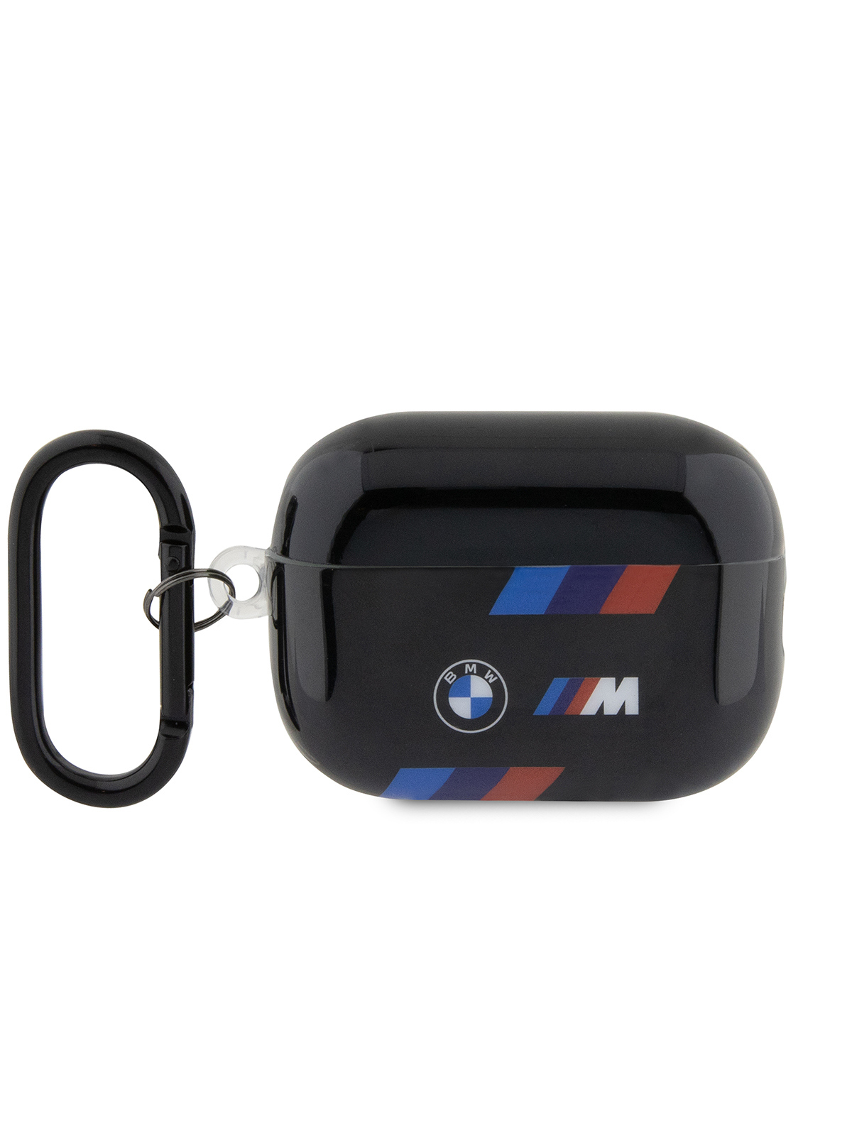 

Чехол BMW для Airpods Pro 2 M-Collection Tricolor stripes Black, Черный