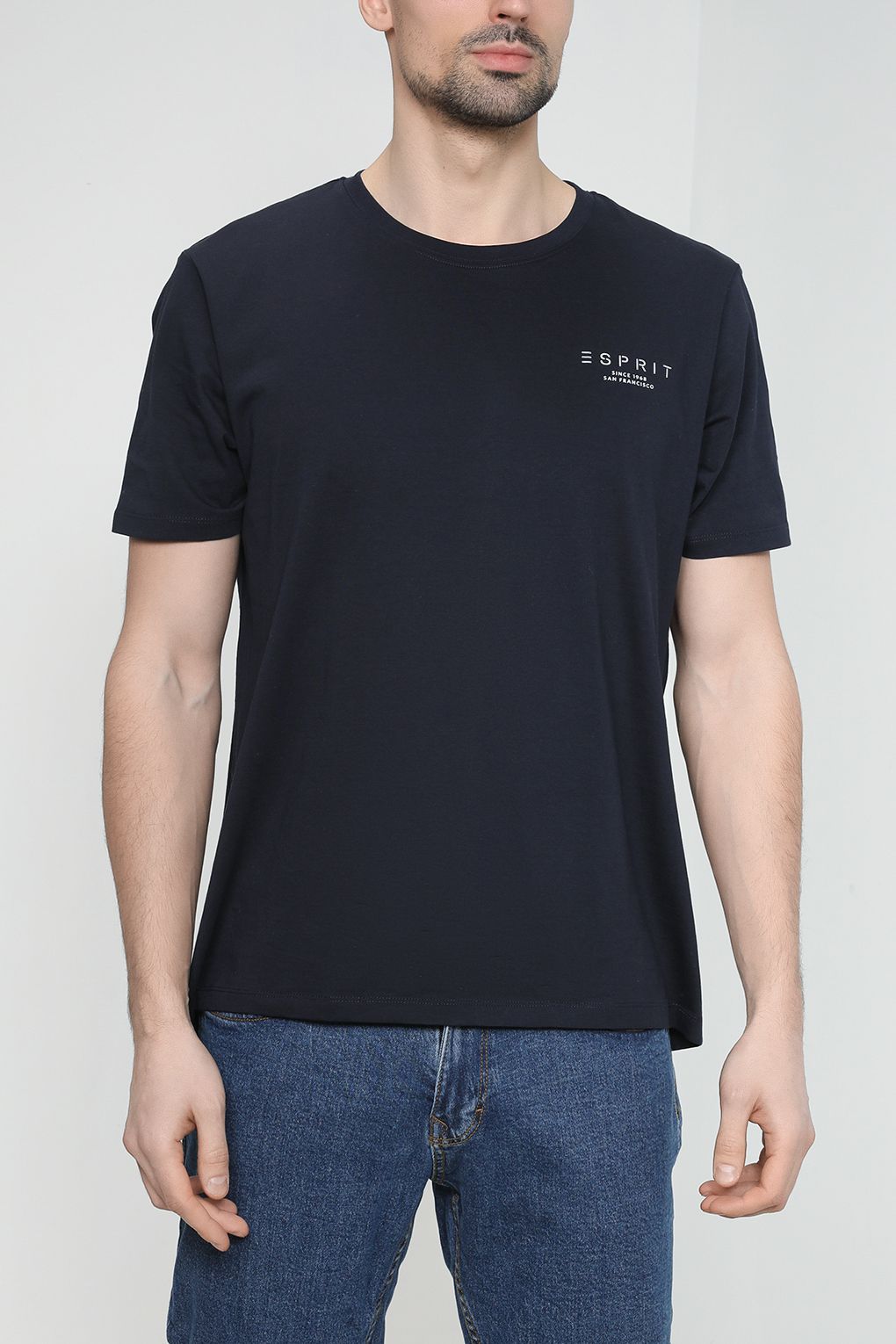 

Футболка мужская Esprit Casual 992EE2K307 синяя 2XL, Синий, 992EE2K307
