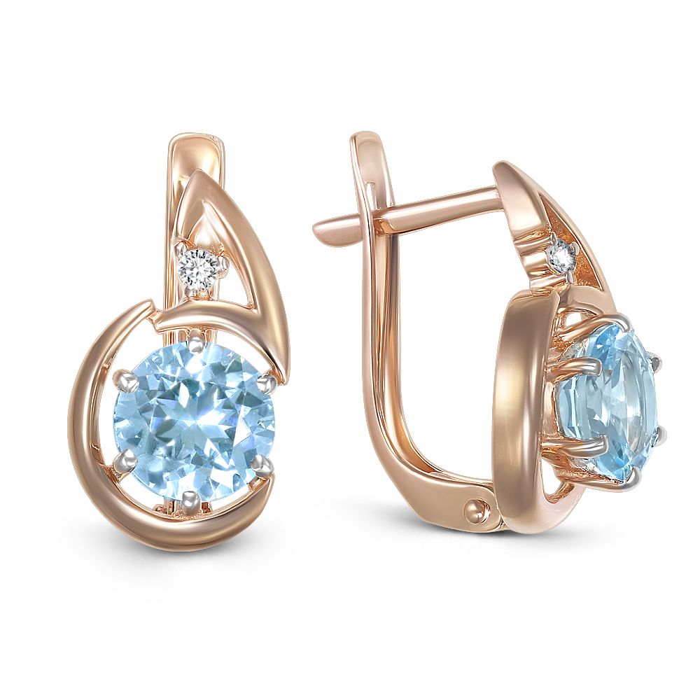 

Серьги из красного золота с топазом NEWGOLD 096543_02_01_005_0002, 096543_02_01_005_0002