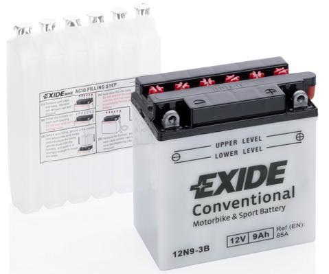 Аккумулятор автомобильный EXIDE 12N9-3B 9 Ач 6840₽