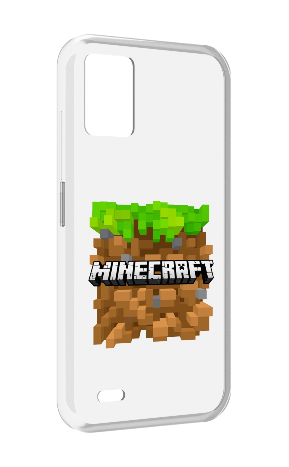 

Чехол задняя-панель-накладка-бампер MyPads Minecraft-2 для UMIDIGI Bison 1 противоударный, Прозрачный, Tocco