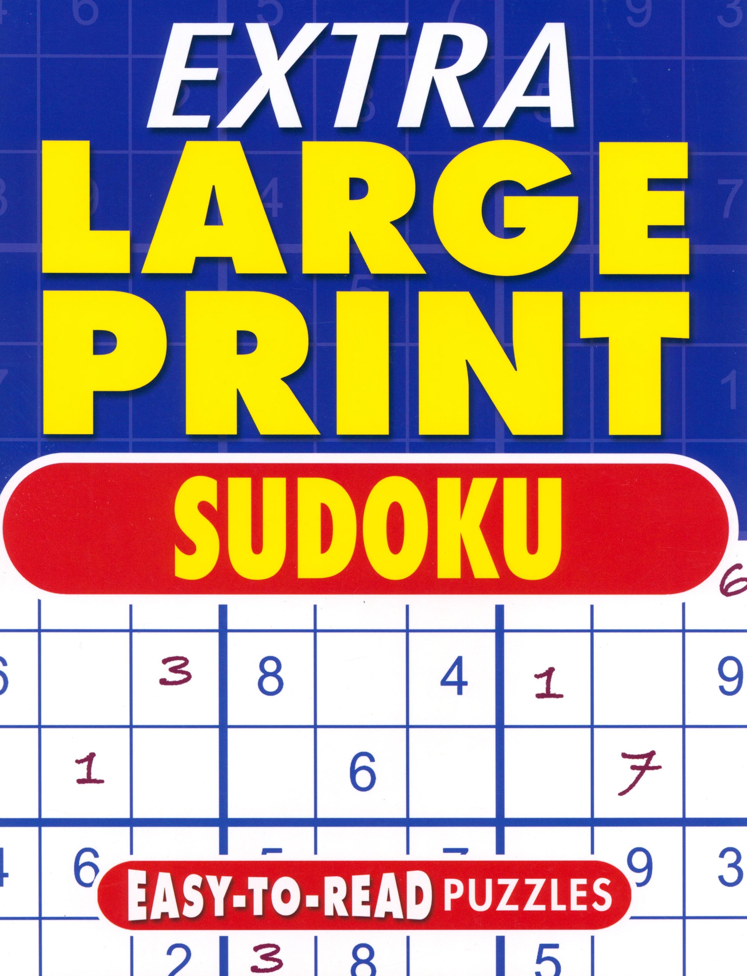 

Extra Large Print Sudoku Easy to Read Puzzles