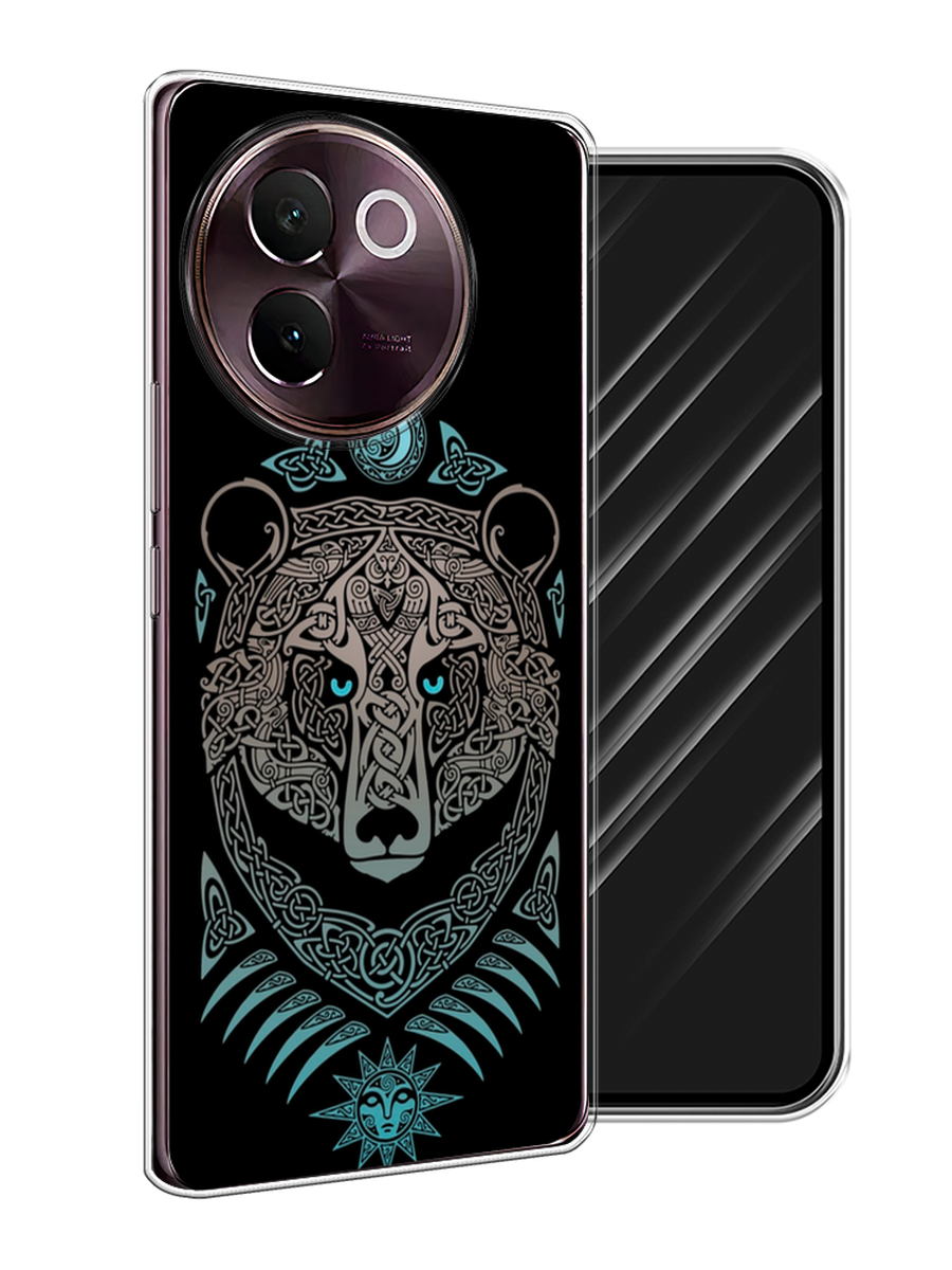 

Чехол Awog на Vivo V30e "Кельтский медведь", Черный;серый, 2610550-1