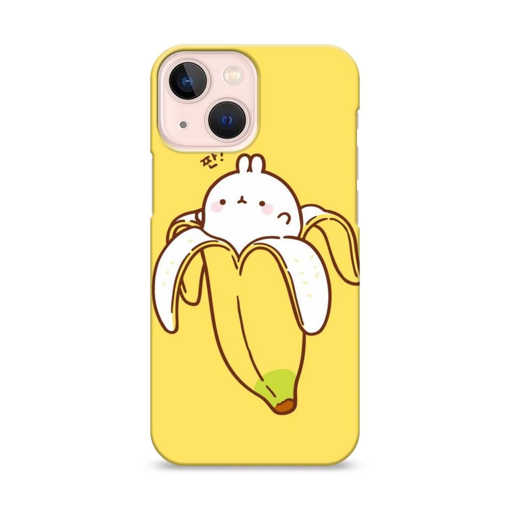 

Пластиковый чехол "Зайчик-бананчик" на Apple iPhone 13 mini, 14120-1