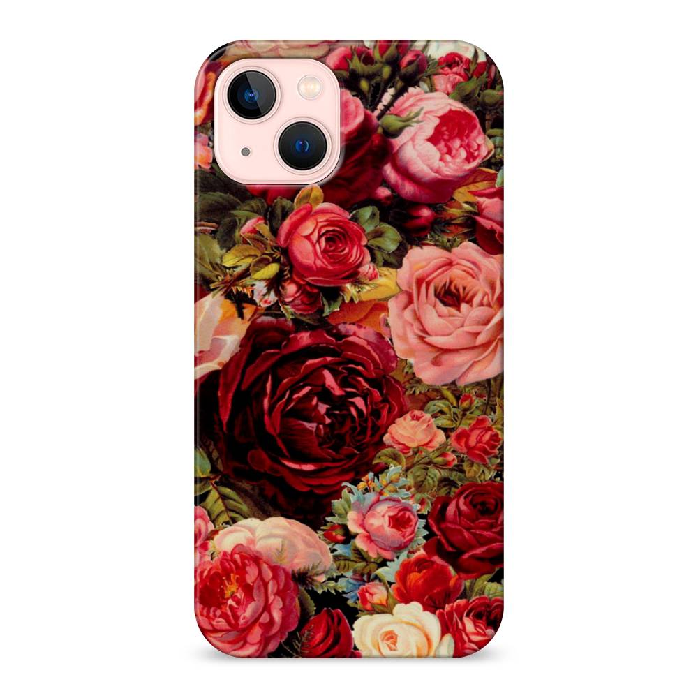

Пластиковый чехол "Розы винтажные" на Apple iPhone 13, 14220-6