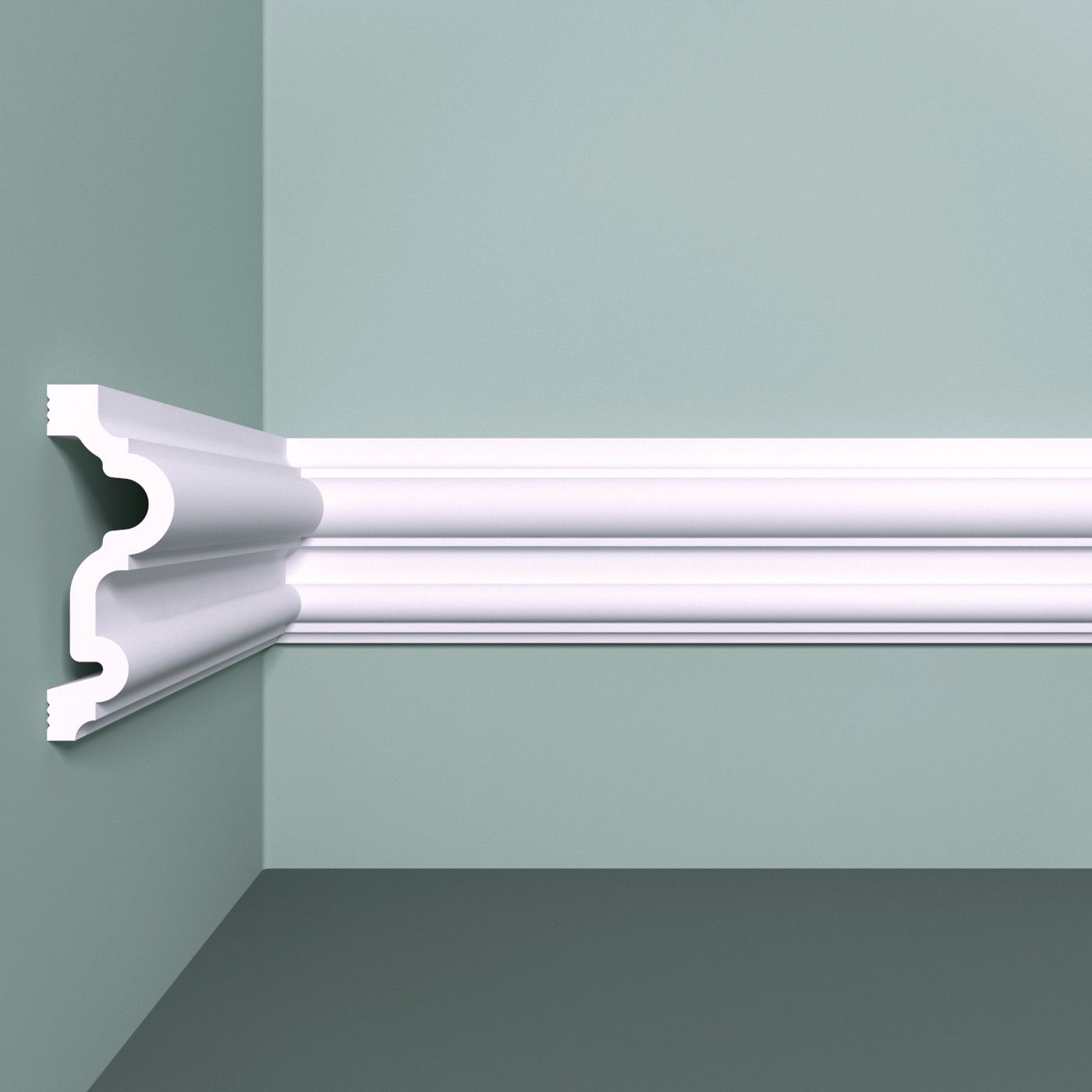 

Молдинг bello deco М24 декоративный для стен 70х25x2000 мм, 1 шт., Белый, М24