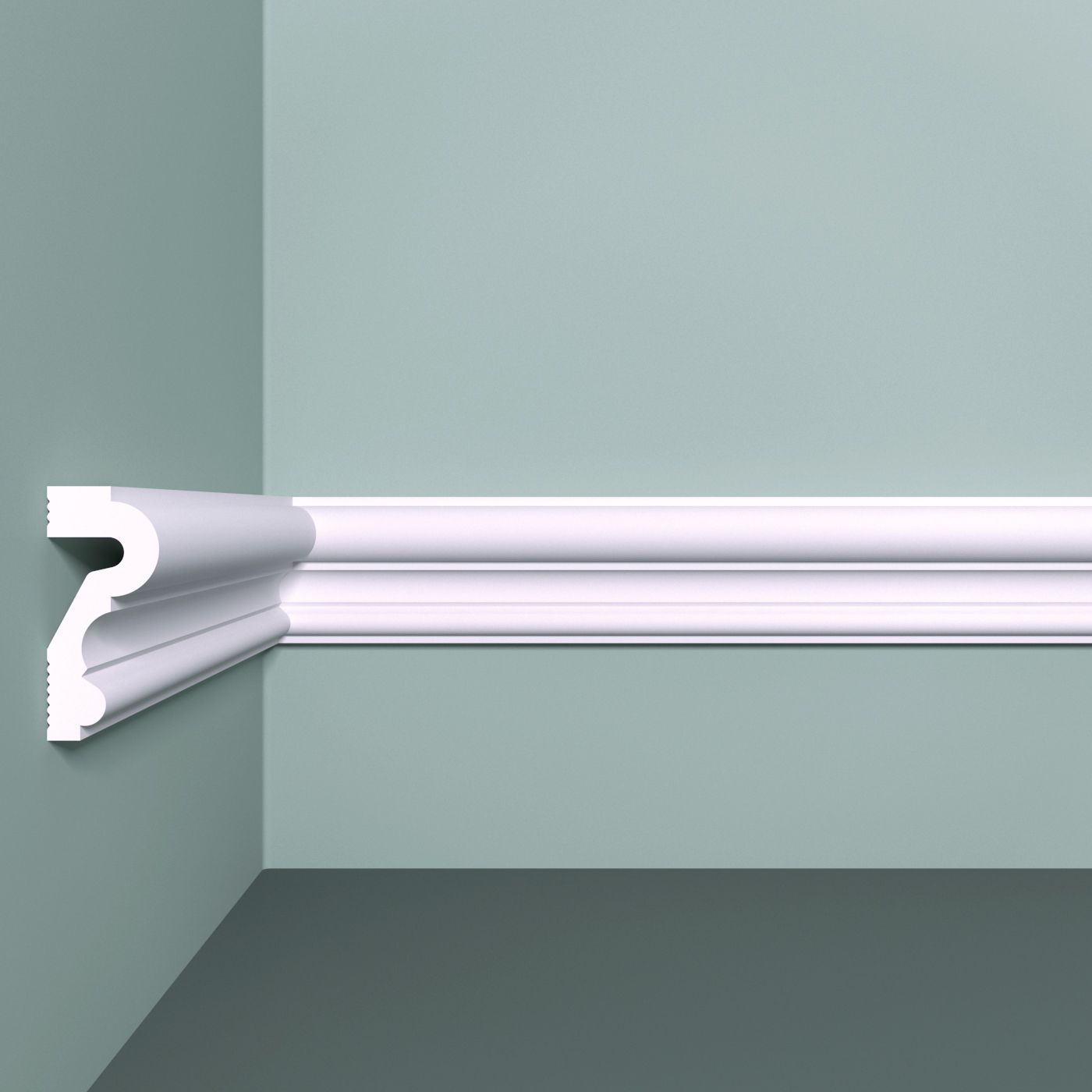 

Молдинг bello deco М23 декоративный для стен 50х22x2000 мм, 1 шт., Белый, М23