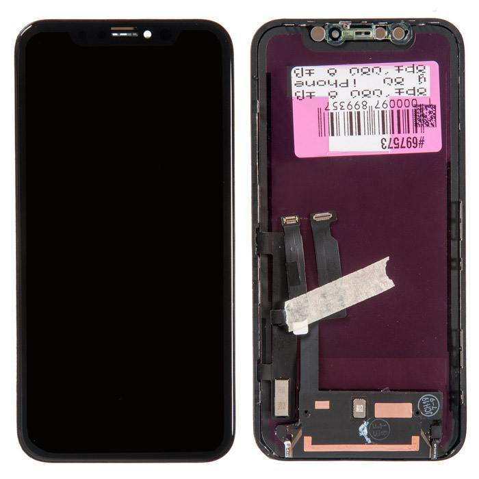 

Дисплей в сборе с тачскрином для iPhone XR, чёрный, PD-697573