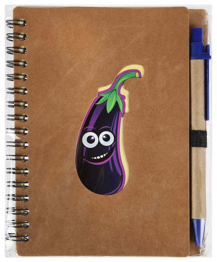

Блокнот Mazari Funny Fruits And Vegs на спирали 70 листов с ручкой 11 х 16 см
