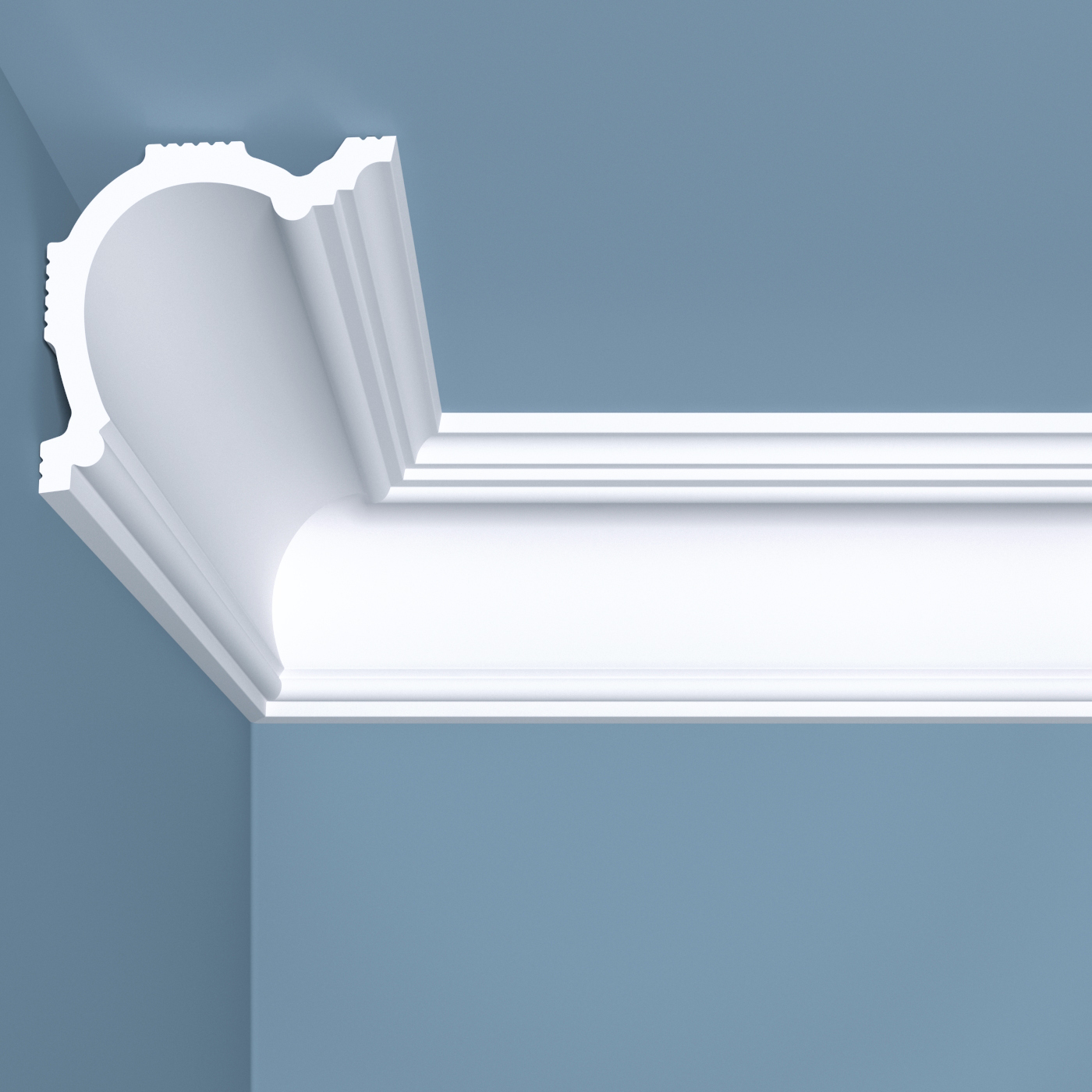 

Карниз bello deco К1 потолочный 80х80х2000 мм, 1 шт., белый, К1