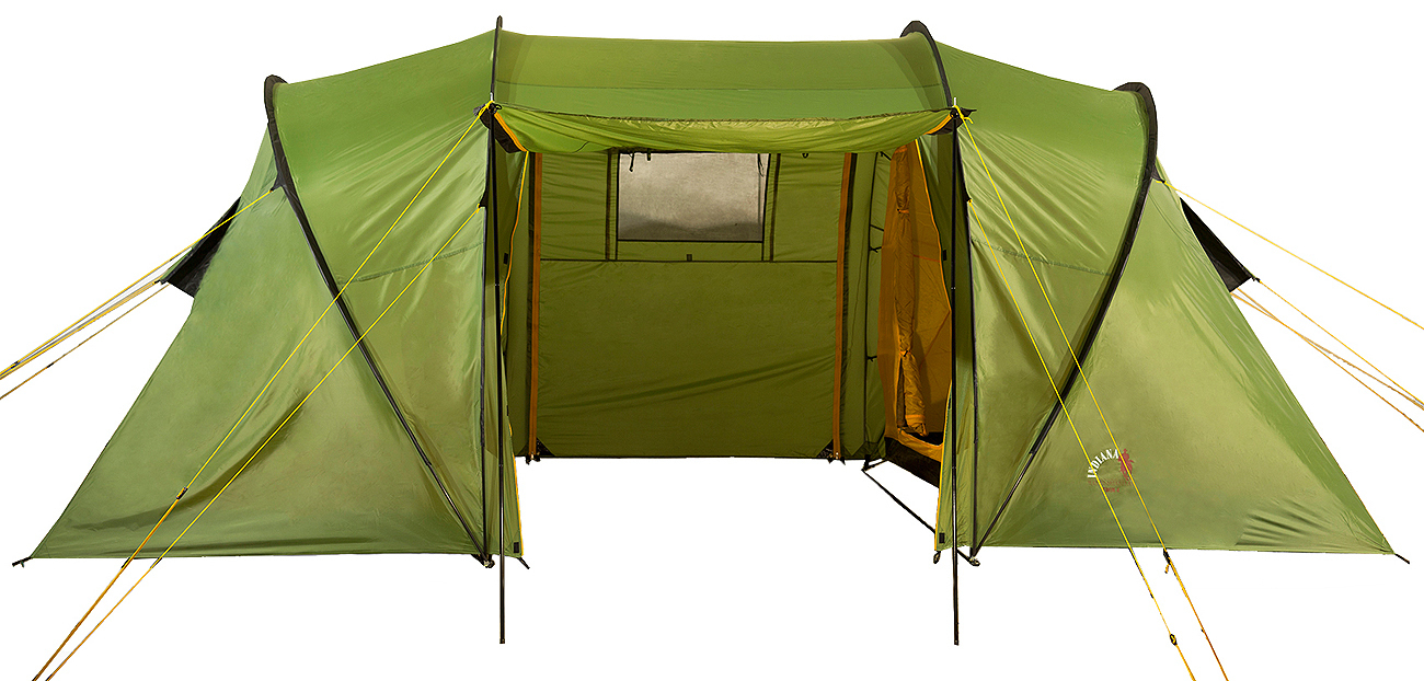 Палатка Indiana Twin, кемпинговая, 4 места, green