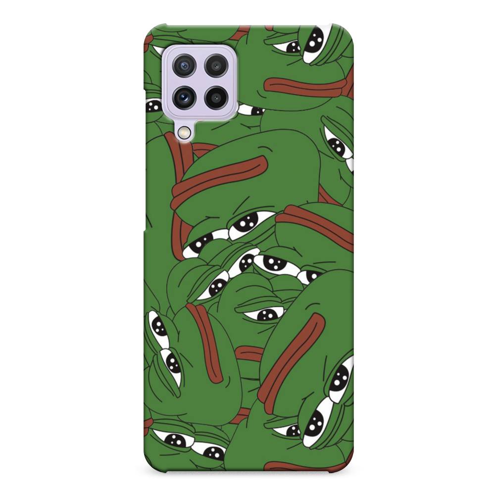 

Пластиковый чехол "Печальный frog" на Samsung Galaxy A22