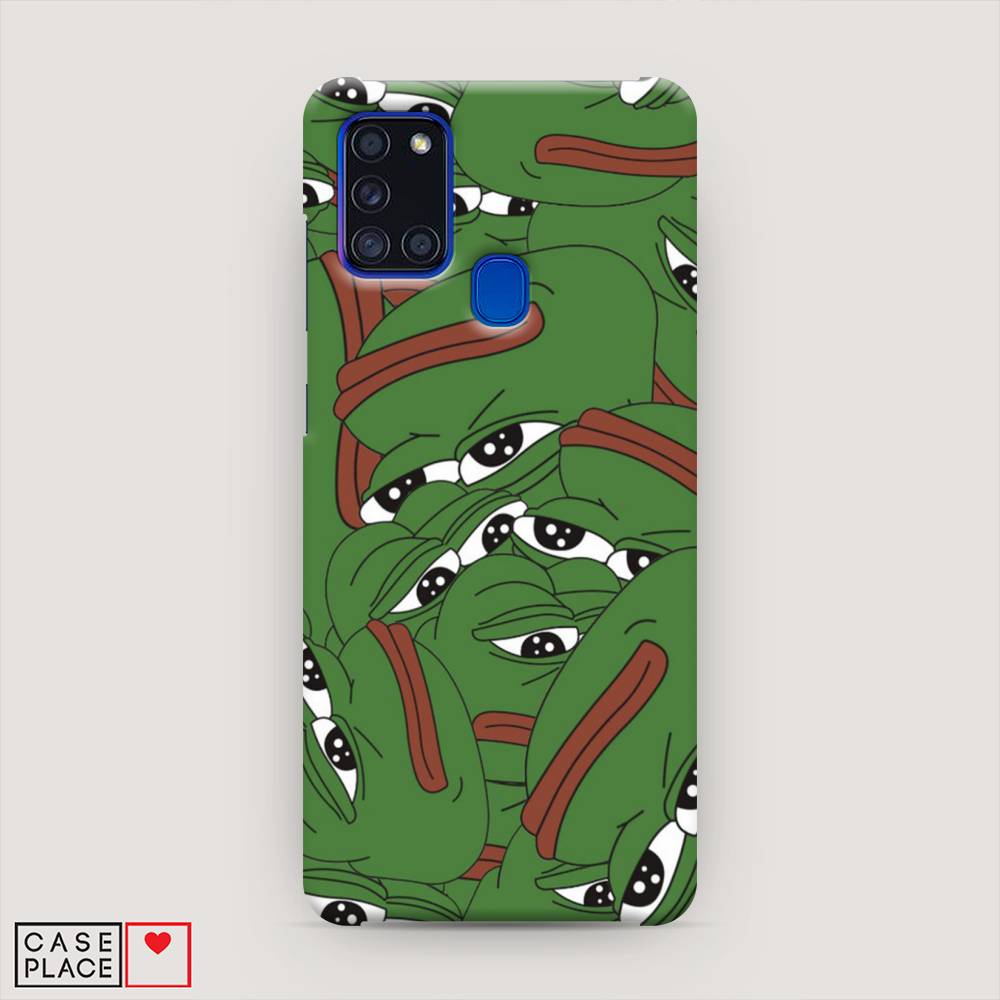 

Пластиковый чехол "Печальный frog" на Samsung Galaxy A21s, 2100220-7