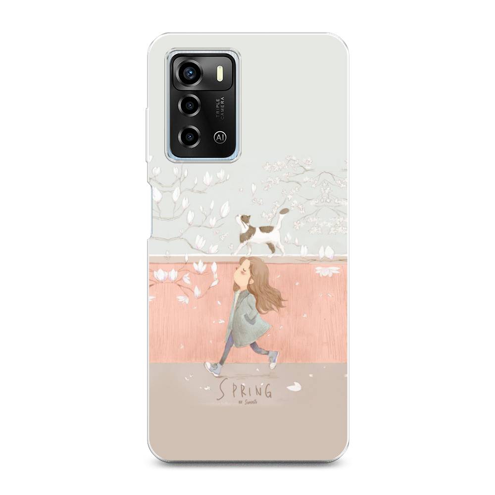 

Чехол Awog на ZTE Blade A72 / ЗТЕ Блэйд A72 "Девочка-весна", 135450-7