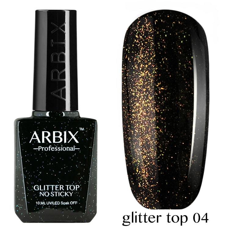 

Топ для гель-лака с глиттером Arbix Glitter top 04 10 мл
