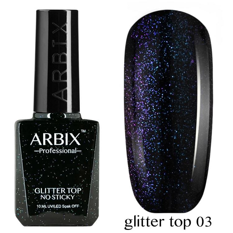 

Топ для гель-лака с блестками Arbix Glitter top 03 10 мл