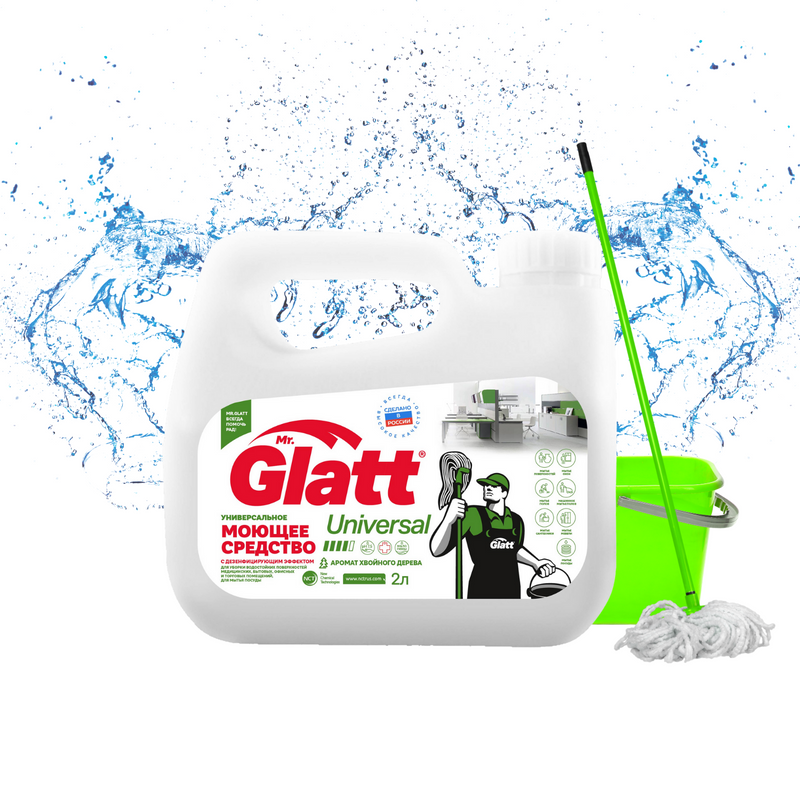 

Средство Mr. Glatt Universal моющее 2000 мл, канистра 2 л