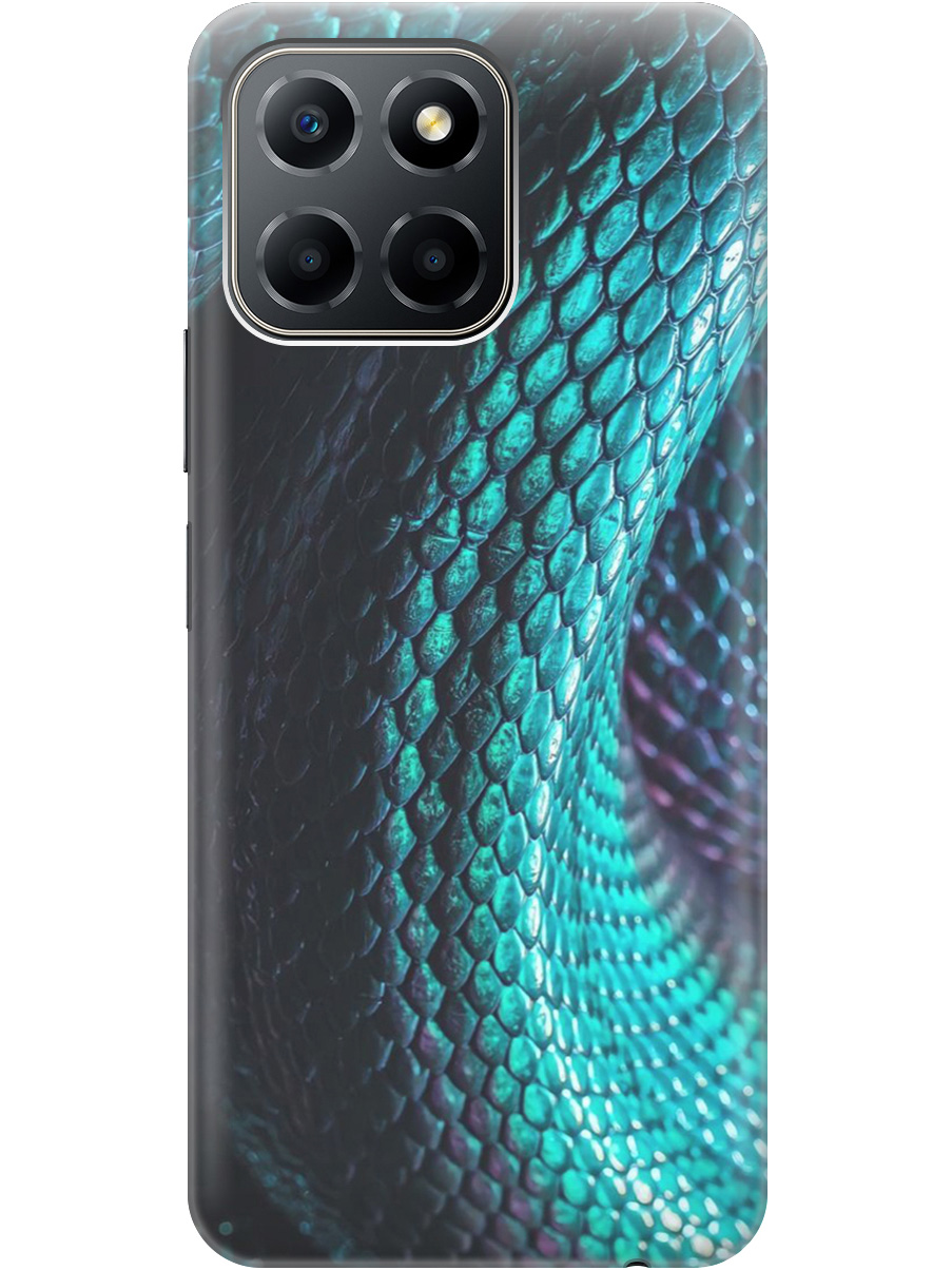 

Силиконовый чехол на Honor X6/X8 5G с принтом "Переливающаяся змея" прозрачный, Зеленый;синий, 20000879