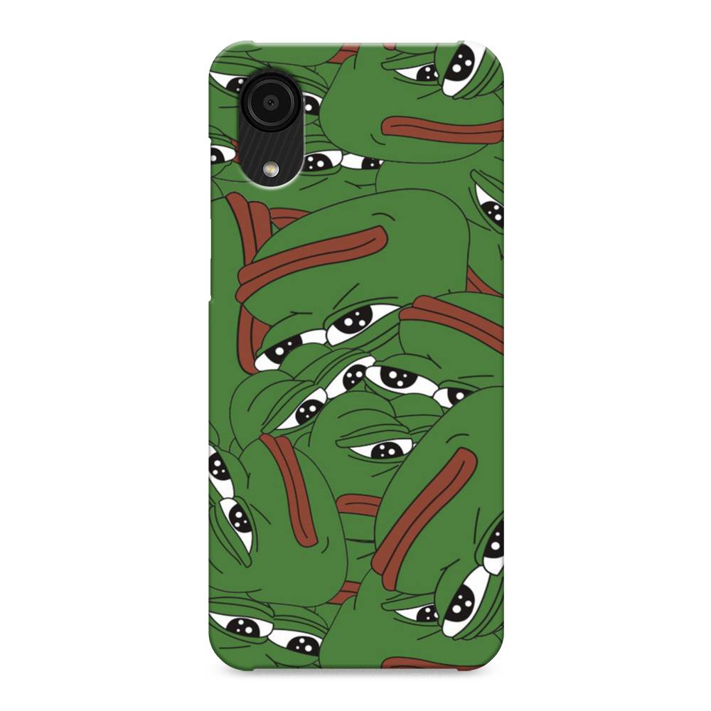 

Пластиковый чехол "Печальный frog" на Samsung Galaxy A03 Core, 2104720-7