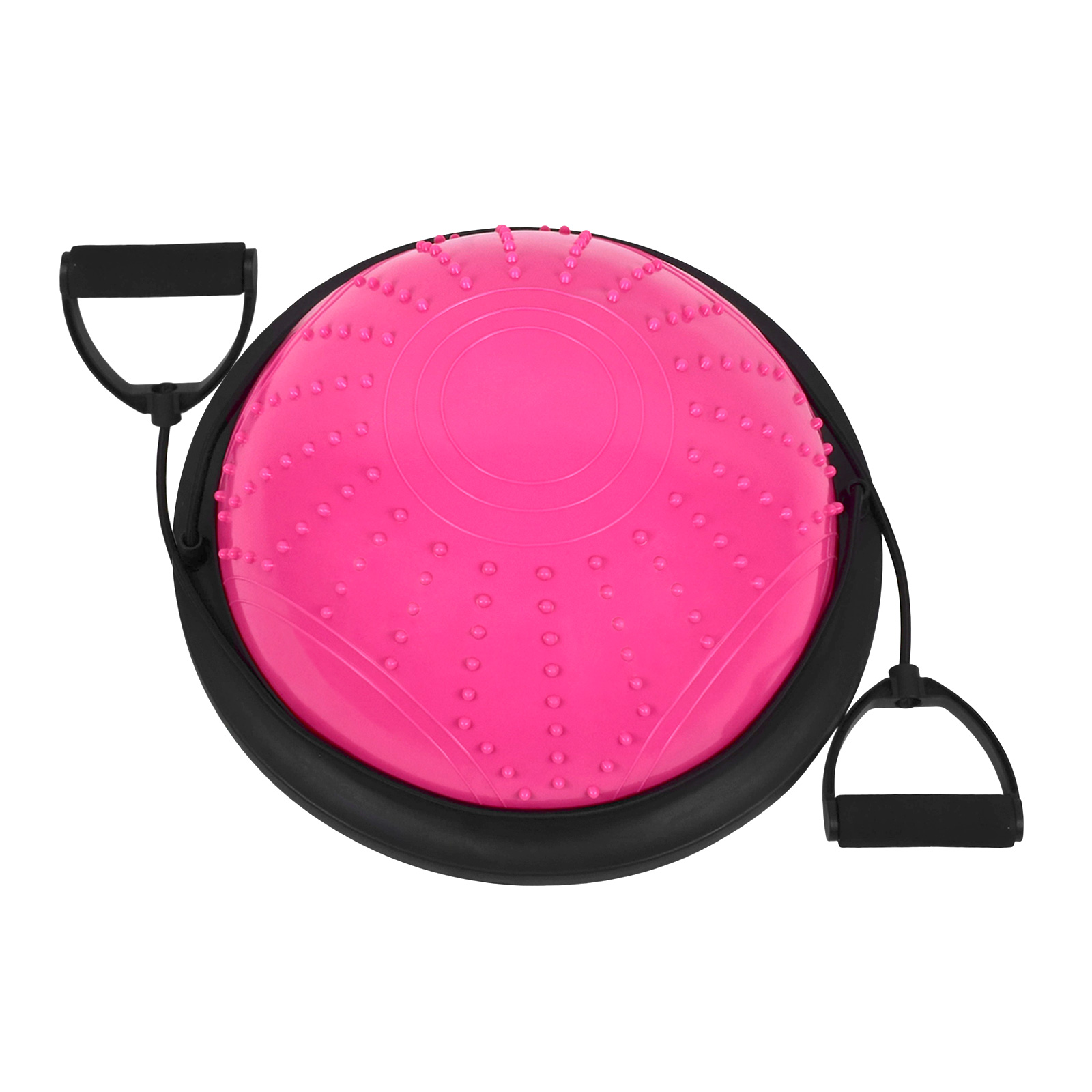 Полусфера для фитнеса массажная (мяч Босу) CLIFF 45см, розовая