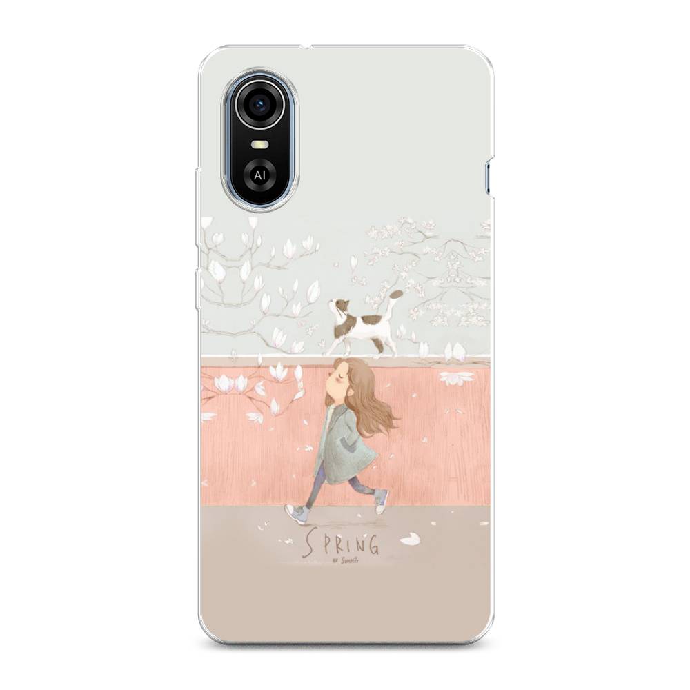 

Чехол Awog на ZTE Blade A31 Plus / ЗТЕ Блэйд A31 Plus "Девочка-весна", Разноцветный, 135750-7